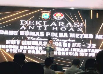 Jelang Pemilu 2024 Dan Hut Humas Polda Metro Jaya, Ratusan Influencer Deklarasi Anti Hoax Bersama Kapolda