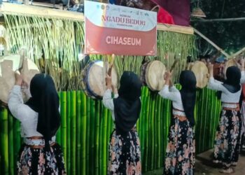 Pemkab Pandeglang Gelar Tradisi Gebrak Adu Bedug