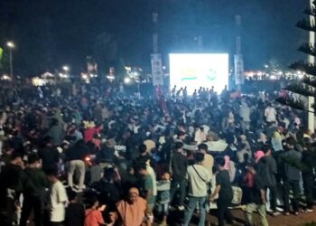Ribuan Warga Pandeglang Nobar Timnas U23