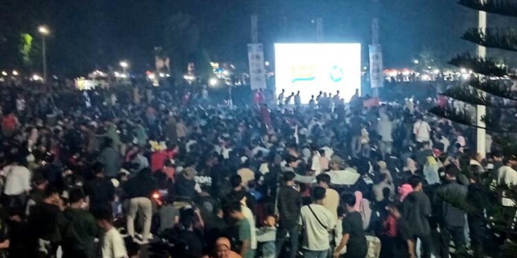 Ribuan Warga Pandeglang Nobar Timnas U23