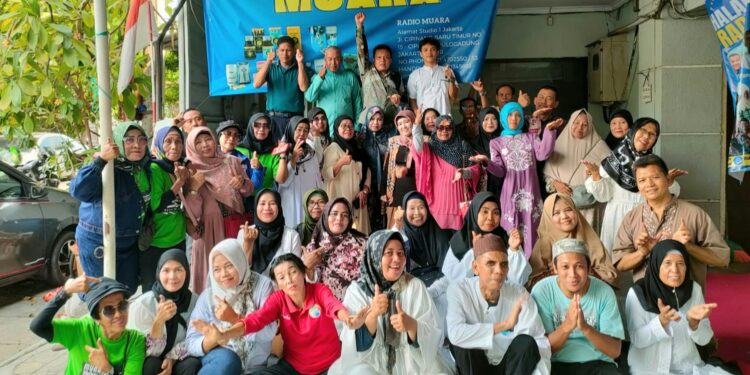 Pererat Silaturrahmi, Fans Club Radio Muara Jakarta Gelar Halal Bihalal.