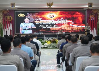 Kapolda Banten Sampaikan Commander Wish, Take Line Hebat Jadi Motonya