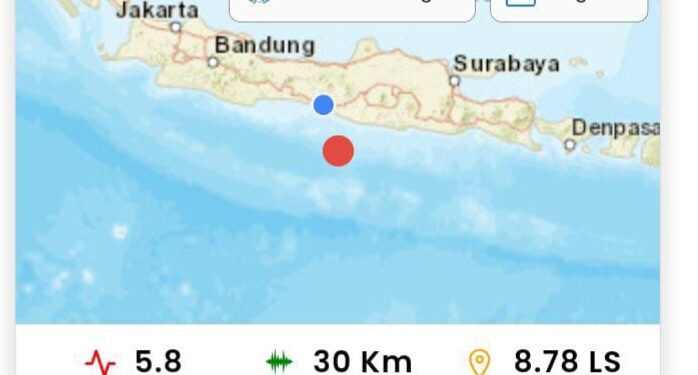 Gempa Magnitudo 5.8 Guncang Yogyakarta