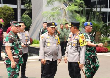 Jelang Pelantikan Presiden Dan Wakil Presiden, Aparat Gabungan Sterilisasi Gedung DPR/MPR