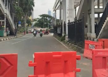 Perlancar Proyek LRT, Jalan Sultan Agung Ditutup Sementara