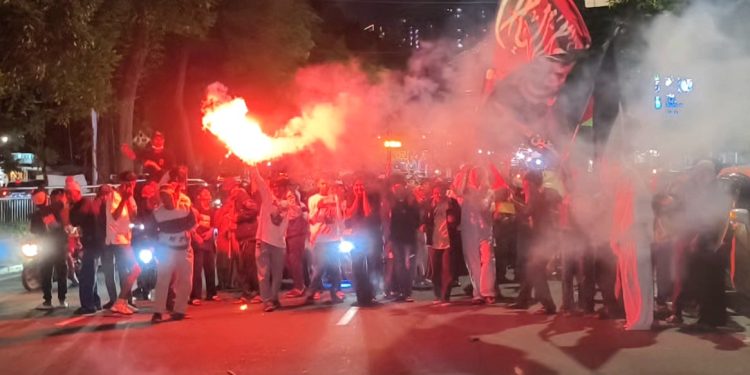 Pawai Takbir di Jakarta Meriah, Warga Tekukur Dalam Padati Jalan KH. Abdullah Syafi’i