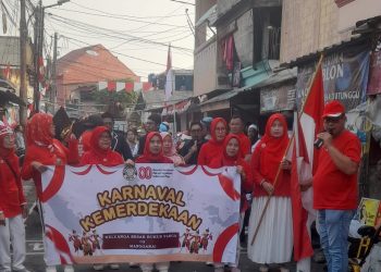 Karnaval Peringati HUT RI ke 80 Diwilayah RW 02 Manggarai Meriah.