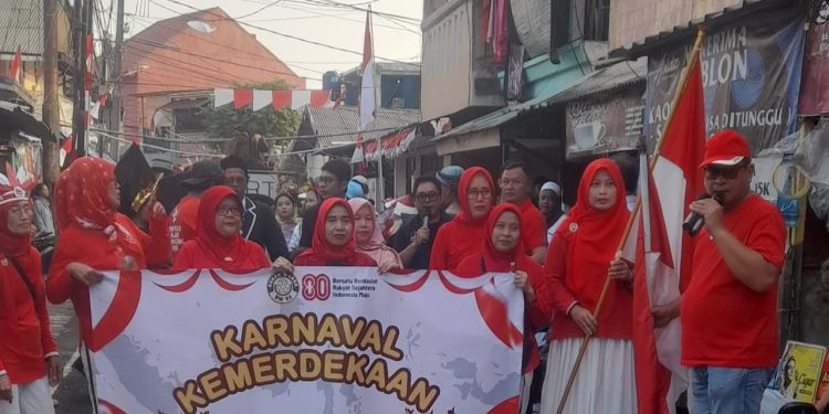 Karnaval Peringati HUT RI ke 80 Diwilayah RW 02 Manggarai Meriah.