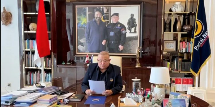 Resmi..Per 1 September 2025 Partai Nasdem Non Aktifkan Ahmad Sahroni dan Nafa Urbach