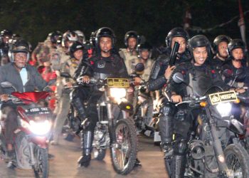 Polres Metro Jakarta Timur Gelar Patroli Skala Besar Bersama TNI dan Pemkot Jaktim