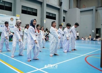 Ratusan Siswa Antero Taekwondo Club ikuti UKT Geup