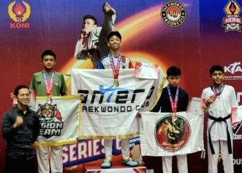 Fattaah Nur Halim Sumbang medali Emas Pertama Untuk Antero Taekwondo Club
