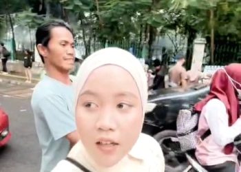 Viral !! Wanita Nyaris Jadi Korban Jambret di Monas