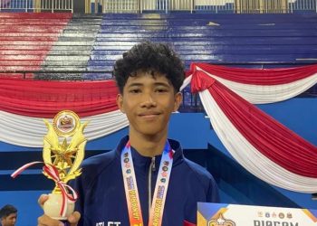 Lionel,Raih Juara 1 dan Penghargaan Atlet Putra Junior Terbaik Di Kejuaraan Liga DKI Jakarta series 12.