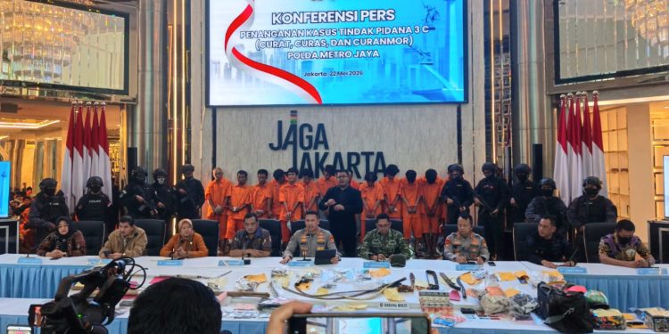 Polda Metro Jaya Ungkap 127 Kasus Kejahatan Jalanan, 173 Tersangka Ditangkap
