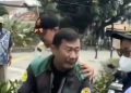 Motor Diangkut,Driver Ojol Memohon Pada Petugas
