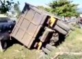 Hindari Motor,Sebuah Truk Justru Tubruk Motor Lain dan Mobil di Sukabumi